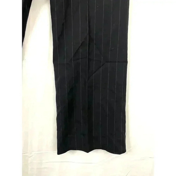 Banana Republic Pants Black Size 10R Martin Fit Career Wool Blend Lined - Picture 12 of 13